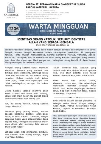 Warta Mingguan Paroki Katedral 206 PASKAH 2024 Pastorank7b Flip PDF