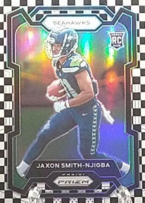 Jaxon Smith Njigba 2023 Prizm 390 Black White Checker SSP Price