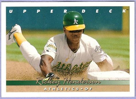 Rickey Henderson 1993 Upper Deck Series Mint Card 136 Upper Deck