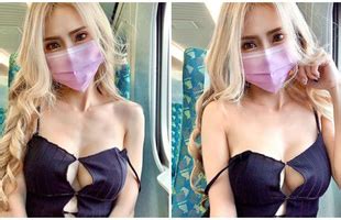 Ăn vận sexy để tuột quai áo trên tàu điện rồi lên mạng tuyển người ngồi cạnh nàng hot girl