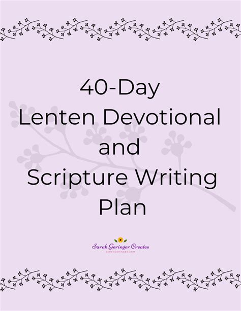 40-Day Lenten Devotional and Scripture Writing Plan in 2022 | Scripture ...