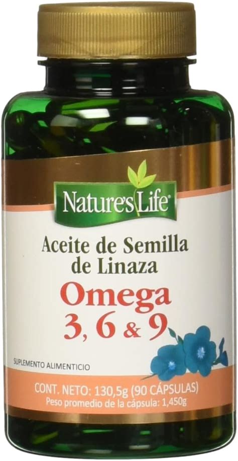 Natures Life Aceite De Linaza Omega 36 Y 9 Suplementos