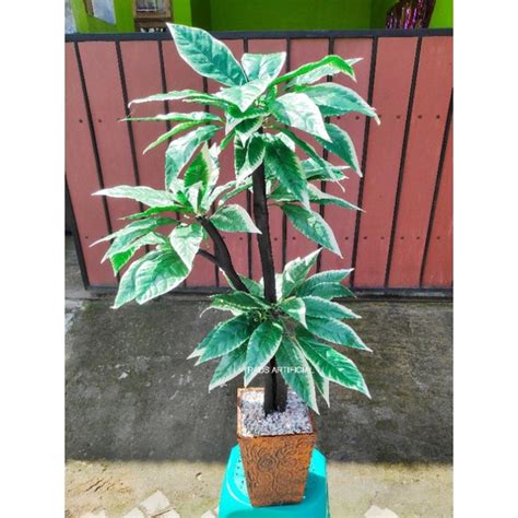 Jual Pohon Mangga Artificial 100cm Daun Mangga Plastik Daun Hijau