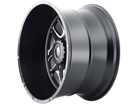 American Truxx Milled Matte Black AT 1900 Sweep Wheel AT1900 2970M 12