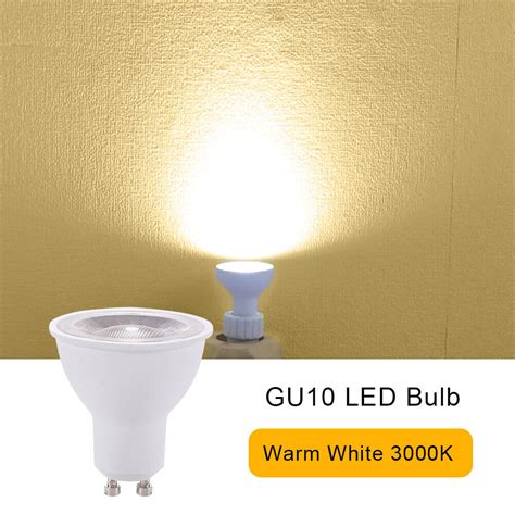 Gu10 Led Bulb Non Dimmable Energy Saving 6w 350lm Home Warm 3000k Ebay