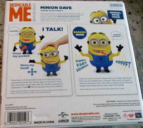 Despicable Me Minion Dave Talking Action Figure 1832615133