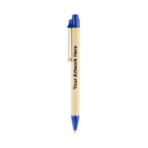 Logo Imprinted Recycled Paper Ballpoint Pens - Wood & Recycled Pens