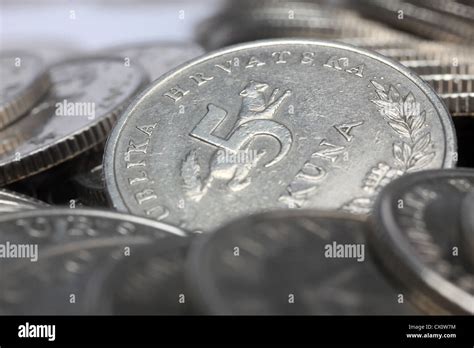 Kuna coins, Croatian money Stock Photo - Alamy