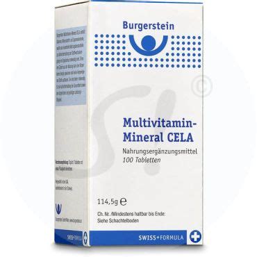 Burgerstein Cela Multivitamin Mineral Tabletten Stk