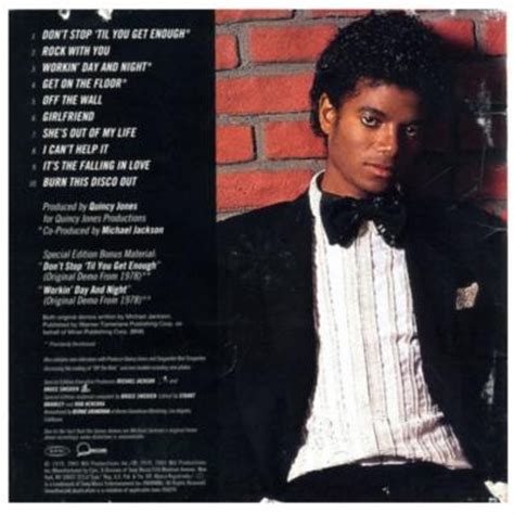 Michael Jackson Off The Wall Special Edition Cd