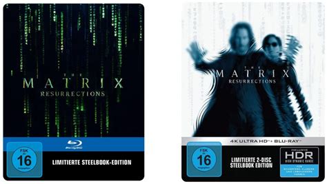 Matrix Resurrections im Blu ray Steelbook für 9 99 4K Steelbook