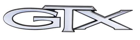 Script Gtx Grill Emblem 1970 Plymouth Gtx