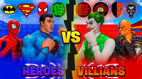 🦸‍♂️hero Vs Villain الأحمر ضد الأزرق 8513 2904 5429 By Ekral Fortnite Creative Map Code