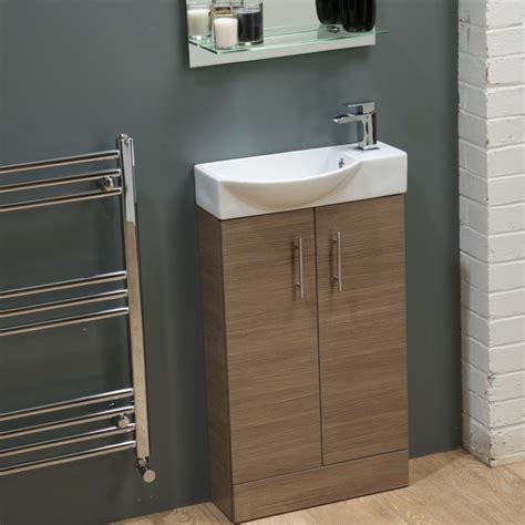 Oak Cloakroom Vanity Unit And Basin W505 X H885mm Better Bathrooms