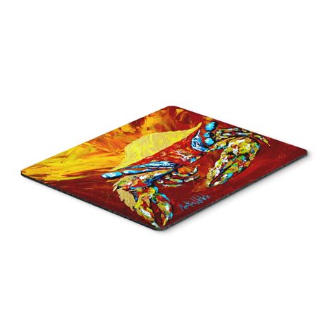 Carolines Treasures MW MP Crab Buster Brown Mouse Pad Hot Pad Or Trivet Large Multicolor