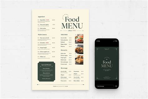 Elegant Menu Template [AI, EPS] - BrandPacks