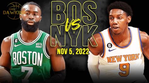 Boston Celtics V New York Knicks Full Game Highlights Nov