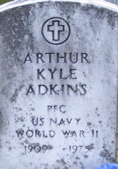 Arthur Kyle Adkins 1909 1975 Find a Grave äreminne