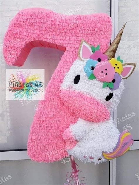 Pin De Sara Robledo En Ideas Para Fiestas Pi Ata De Unicornio