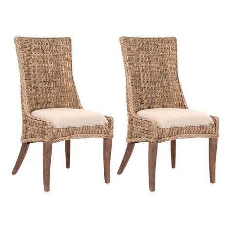 Natural Rattan Dining Chairs Huong Tribble