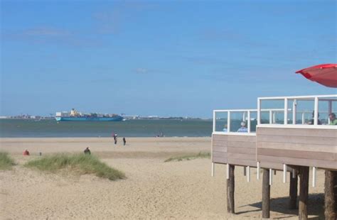 Strandpavillons Bei Cadzand Bad Breskens Und Nieuwvliet Bad