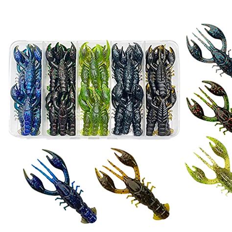 Santkol Soft Plastic Crawfish Bait Crawdad Plastic Baits Creature Lure