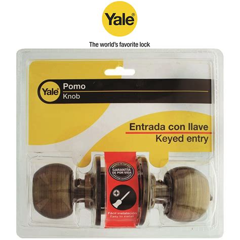 CERRADURA YALE 3 BOLTON 5 PIN ANTIQUE BRASS MAFESA Mayoreo