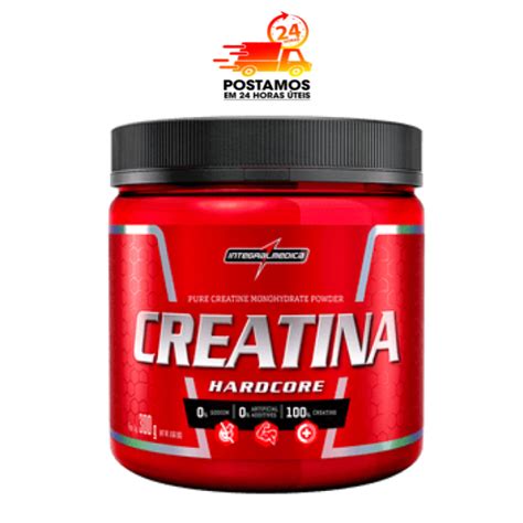 Creatina 300g Monohidratada Hardcore 100 Pura Integralmedica Rende