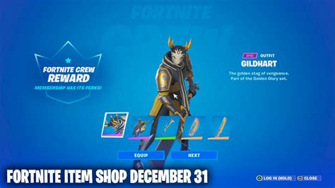 New Gildhart Set Rare Emote Is Back Fortnite Item Shop December