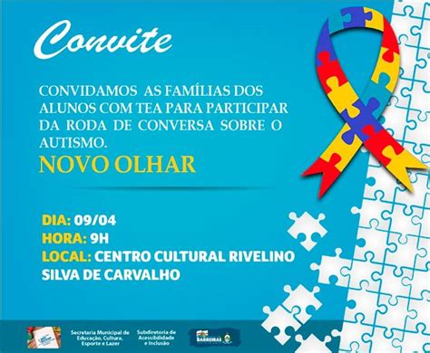 Rodas de conversa sobre autismo vão possibilitar troca de experiências