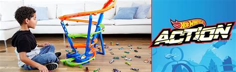 Hot Wheels Spiral Speed Crash HJT Mattel Хот Вілс Моторизований ігровий набір Швидісне