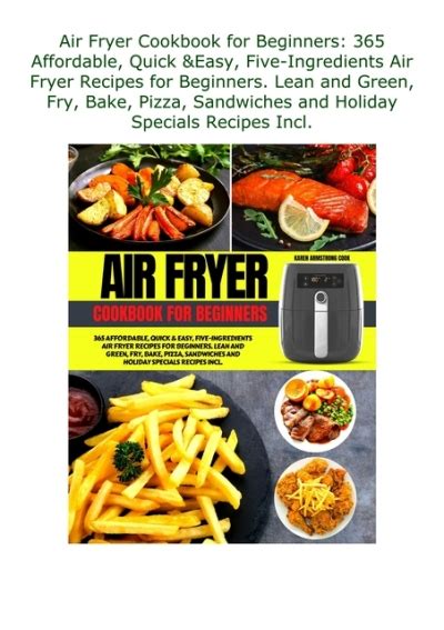 Download Pdf Air Fryer Cookbook For Beginners 365 Affordable Quick And Easy Five Ingredients