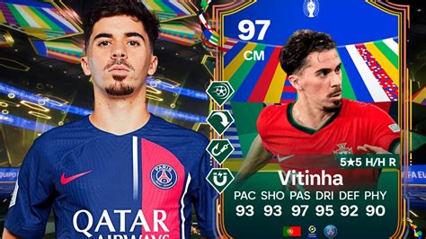 VAYA ESCÁNDALO DE MEDIOCAMPISTA 97 VITINHA UEFA Euro TOTT SBC PLAYER