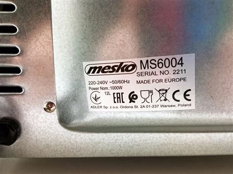 MINI PIEKARNIK MESKO-AGD MS 6004 12 L BIAŁY | Mini piekarniki | Loombard.pl