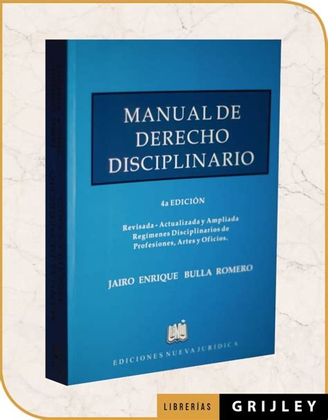 Manual De Derecho Disciplinario Librerias Grijley