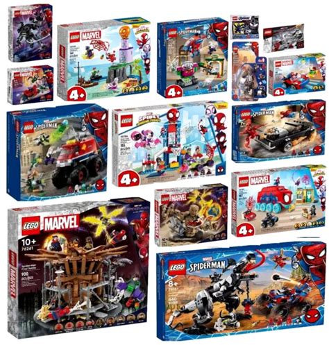 LEGO SPIDERMAN MARVEL Super Heroes SPIDER MAN Avengers Venom Spielset