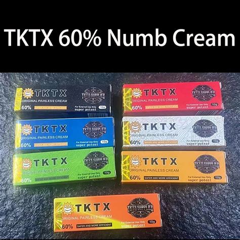 Original Real Tktx Brand Numbing Cream For Tattoo Anesthetic Micro