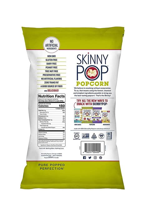 Skinny Pop Original Popcorn – Healthy Snack Solutions