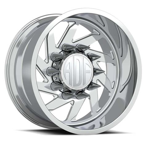 Adf Dually Contractor Wheels Rims 22x12 8x200 Polished 40mm