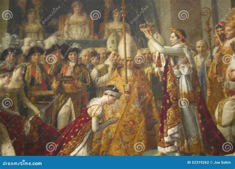 The Coronation of Napoleon by Jacques Louis David, 1808 at the Louvre ...