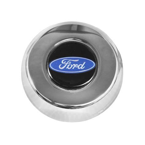 Grant 5685 Grant Horn Button Chrome Ford Logo Classic And Challenger Wheels