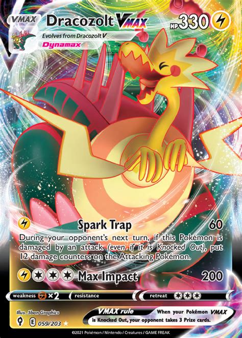 Dracozolt Vmax Evolving Skies Rare Holo Vmax Pokemon Tcg Digitaltq