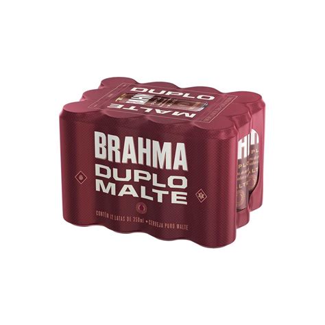 Cerveja Brahma Duplo Malte Cremosa 12 Latas 350ml Submarino