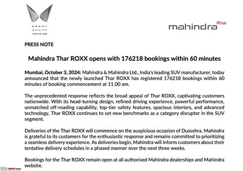 Mahindra Thar Roxx Review Page Team Bhp