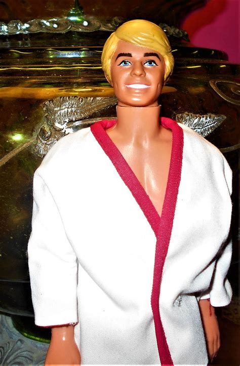 Rare Ken Doll Blond Hong Kong Knees Bend Original Ken Etsy Ken Doll Karate Outfit Blonde