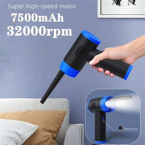 Rpm Wireless Air Duster Usb Dust Blower Handheld Dust Collector