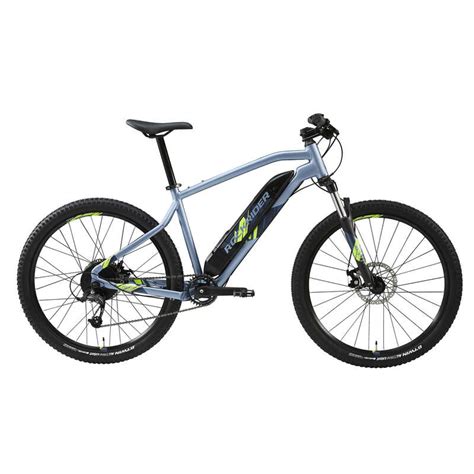 ЕЛЕКТРИЧЕСКИ ПЛАНИНСКИ ВЕЛОСИПЕД E-ST 100 27,5", СИН ROCKRIDER - Decathlon