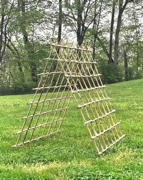 Bamboo A Frame Garden Trellis Garden Trellis Trellis Outdoor Structures