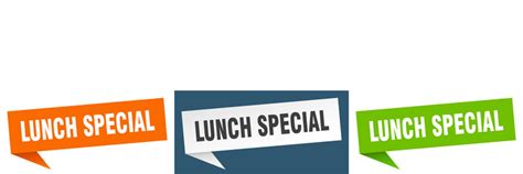 Lunch Special Banner Special Ribbon Label Vector Image