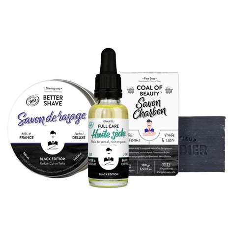 Coffret De Soin Visage Barbe Black Edition 3 SUISSES